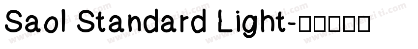 Saol Standard Light字体转换